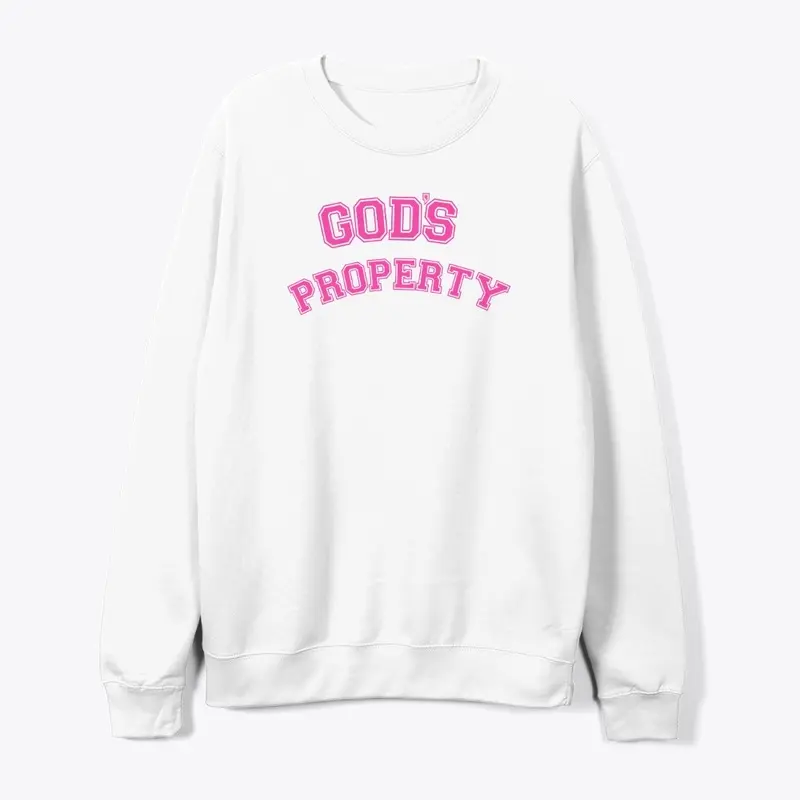 Pink Letters God's Property